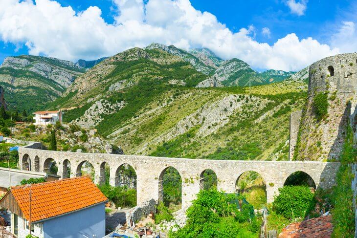 Aqueduct in Bar Montenegro
