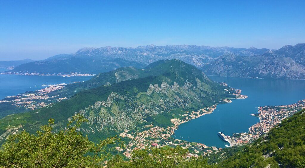 Bay of Kotor view from Lovcen National Park Bay of Kotor view from Lovcen National Park