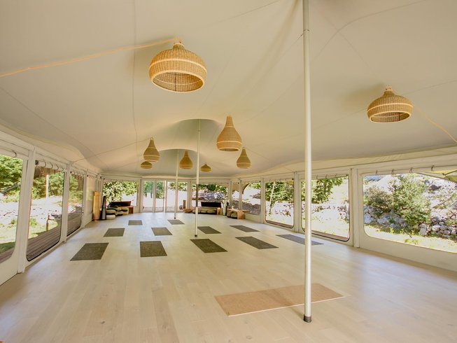 empty yoga shala Best Yoga Retreats in Montenegro