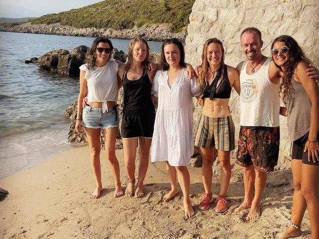 People on beach during yoga retreat Best Yoga Retreats in Montenegro