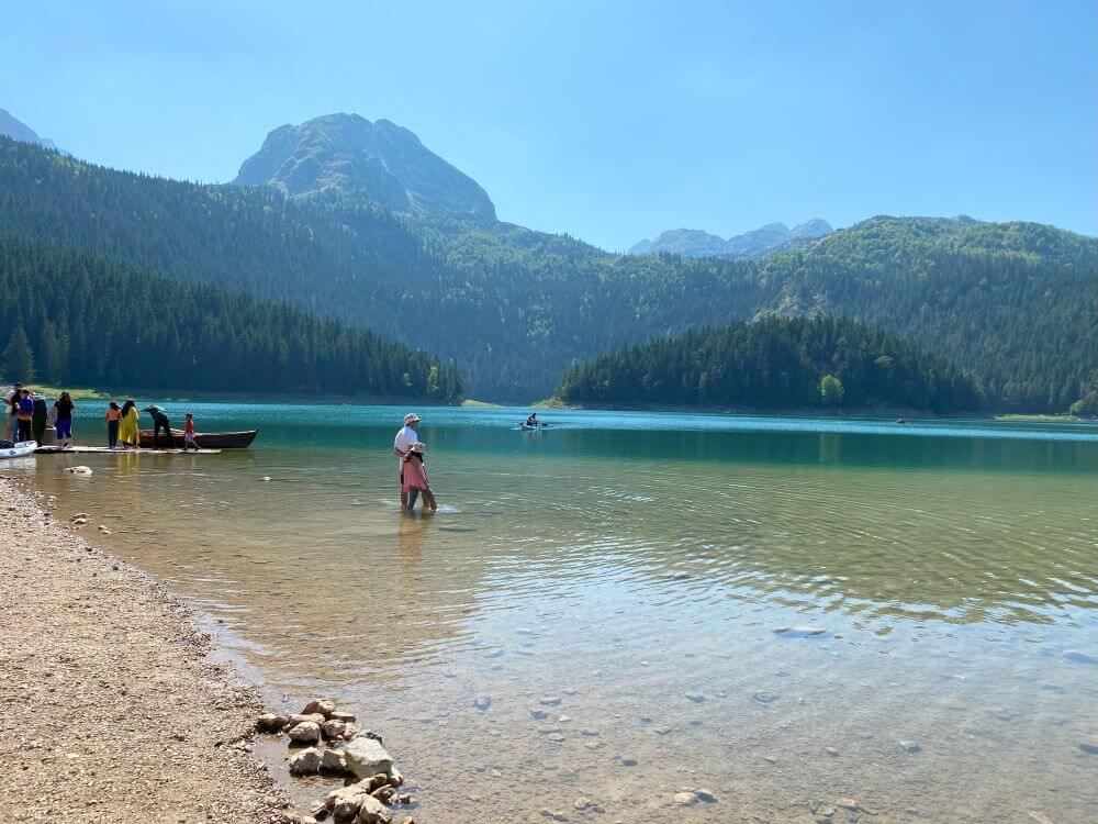 The Black Lake in the morning Black Lake, Durmitor National Park