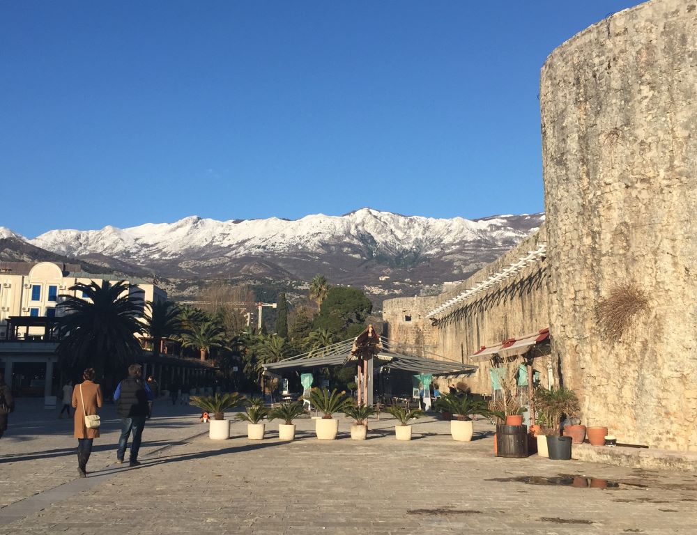 Budva Old Town in winter