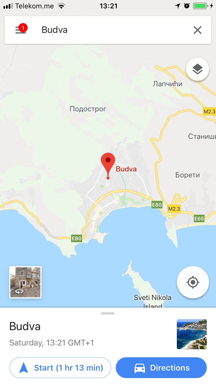 How to download a Budva Map on Google Maps