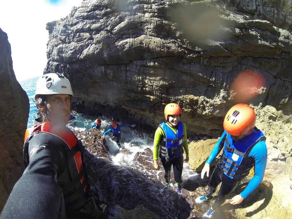 Danilo and guests Coasteering in Montenegro