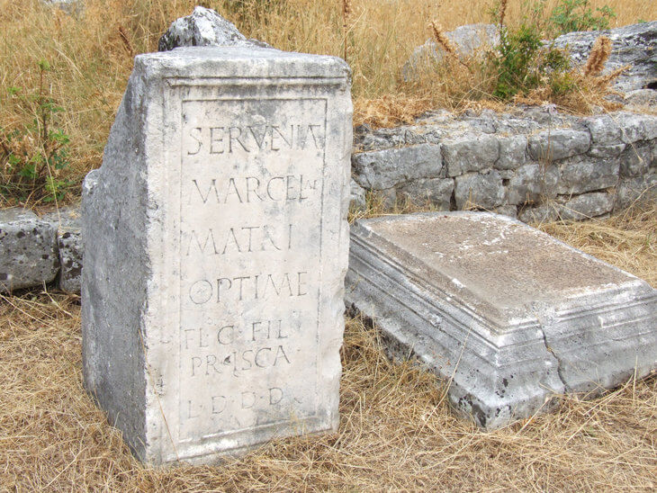 Doclea or Duklija is a 2,000 year old ruined Roman town on the outskirts of Podgorica, Montenegro.