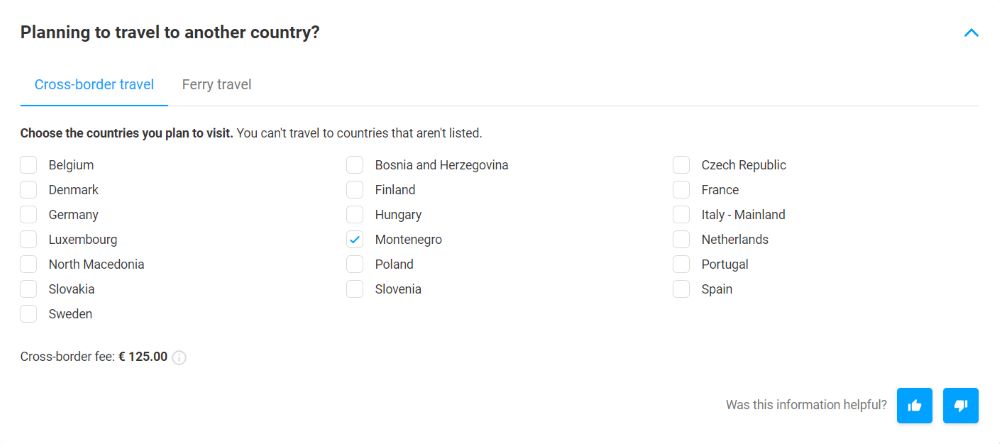 Discovercars Dubrovnik car hire cross border fee Discovercars Dubrovnik car hire cross border fee