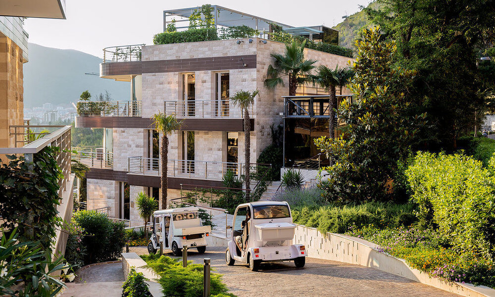 Dukley Hotel and Resort grounds Dukley Hotel and Resort review. Is this the best hotel on the Budva Riviera in Montenegro?