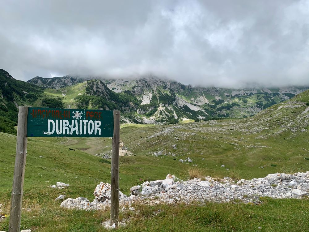 Durmitor National Park sign