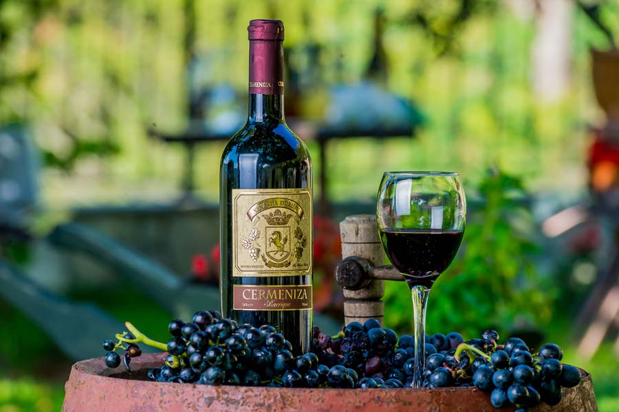 Cermeniza vranac wine and vranac grapes Cermeniza Eco Resort and Winery