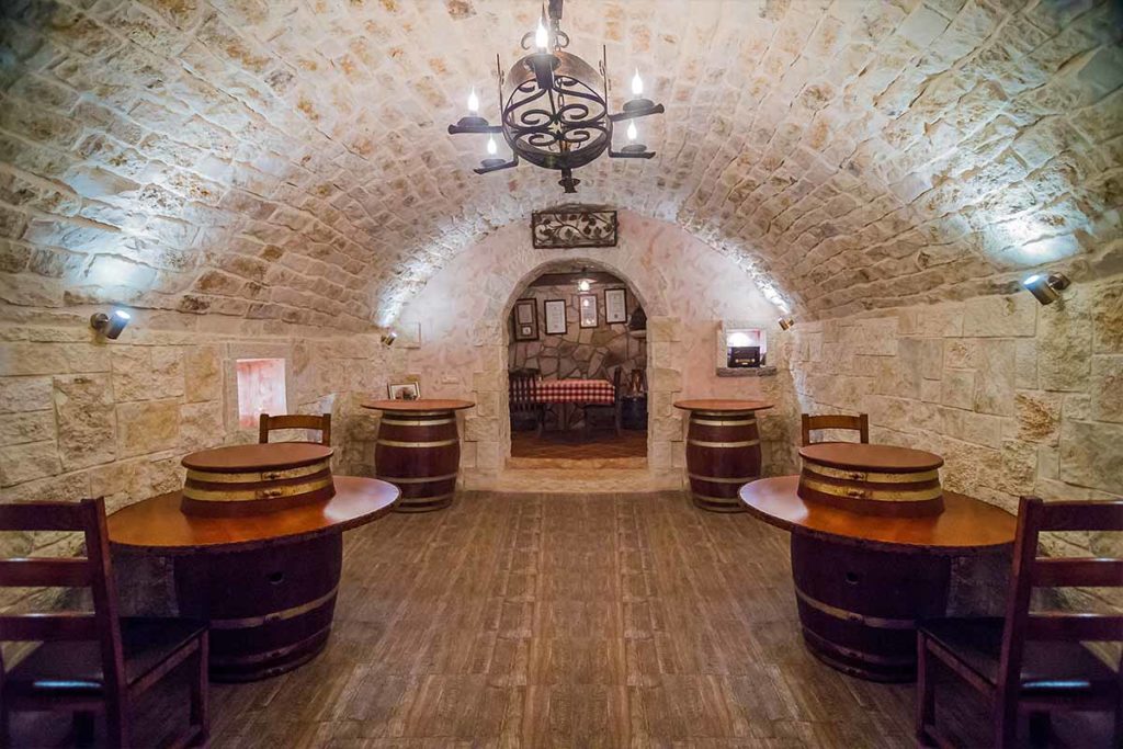 Cermeniza Winery's beautiful cellar for wine tastings Cermeniza Eco Resort and Winery Cellar