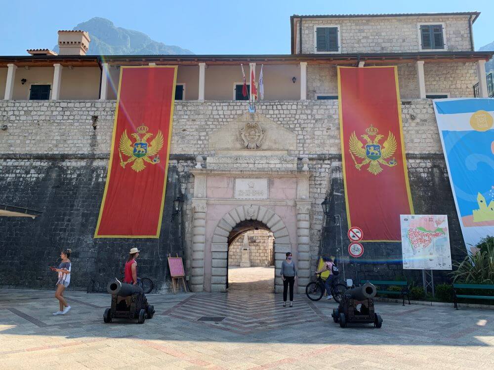 Sea Gate entrance to Kotor Old Town, Montenegro Sea Gate entrance to Kotor Old Town, Montenegro