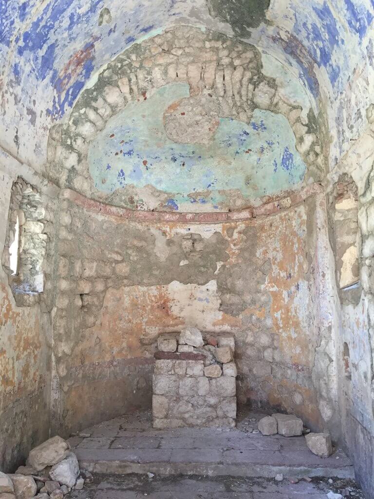 Church of St John inside Kotor walls walk up San Giovanni Fortress in Montenegro.