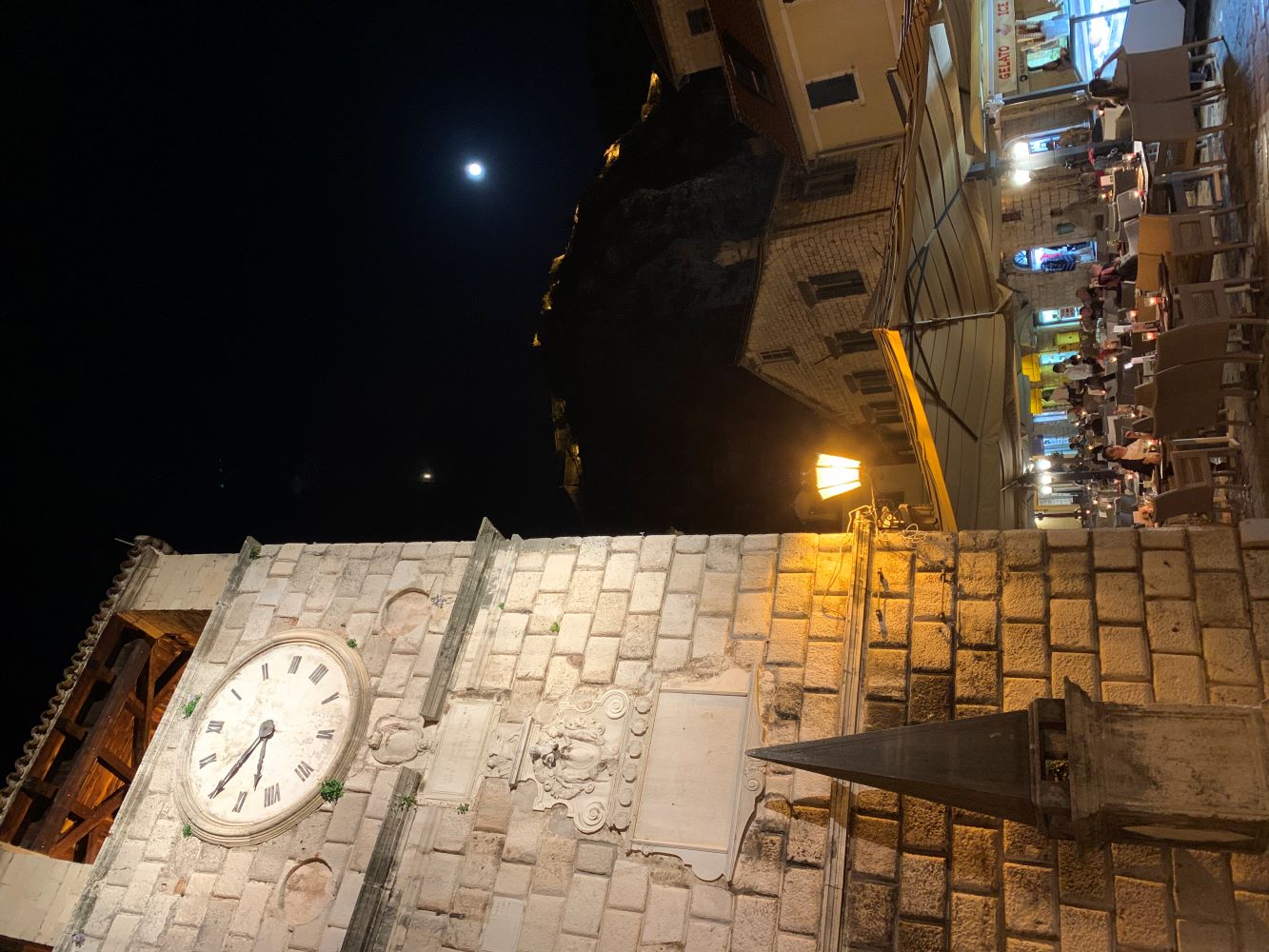 Kotor, Montenegro at night in October