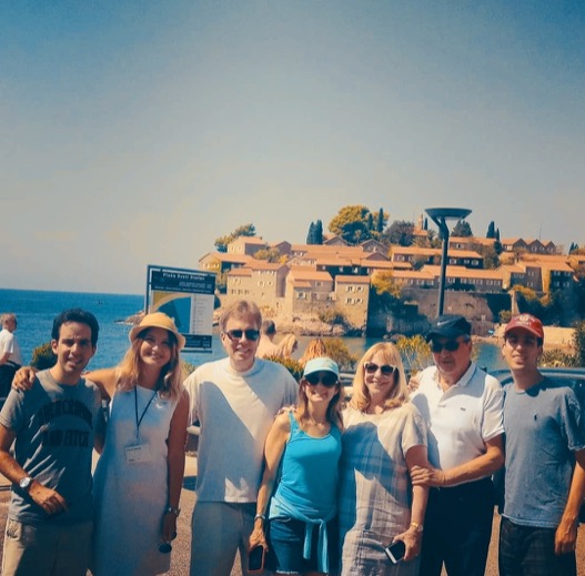 Ana with guests at Sveti Stefan Kotor Day Tour: The Best of the Montenegro Coast