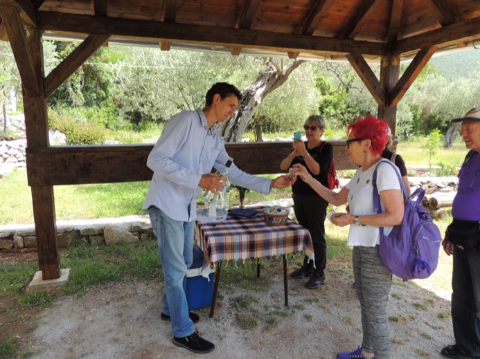 Welcome drink on tour Kotor Tour: Olives and Donkeys