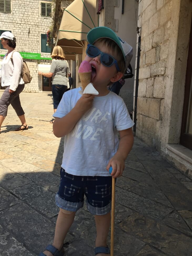 Ice cream in Kotor