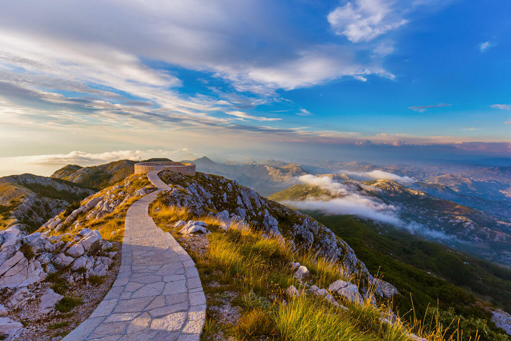 Petar II Petrović Njegoš Mausoleum viewpoint Petar II Petrović Njegoš Mausoleum in Lovćen National Park
