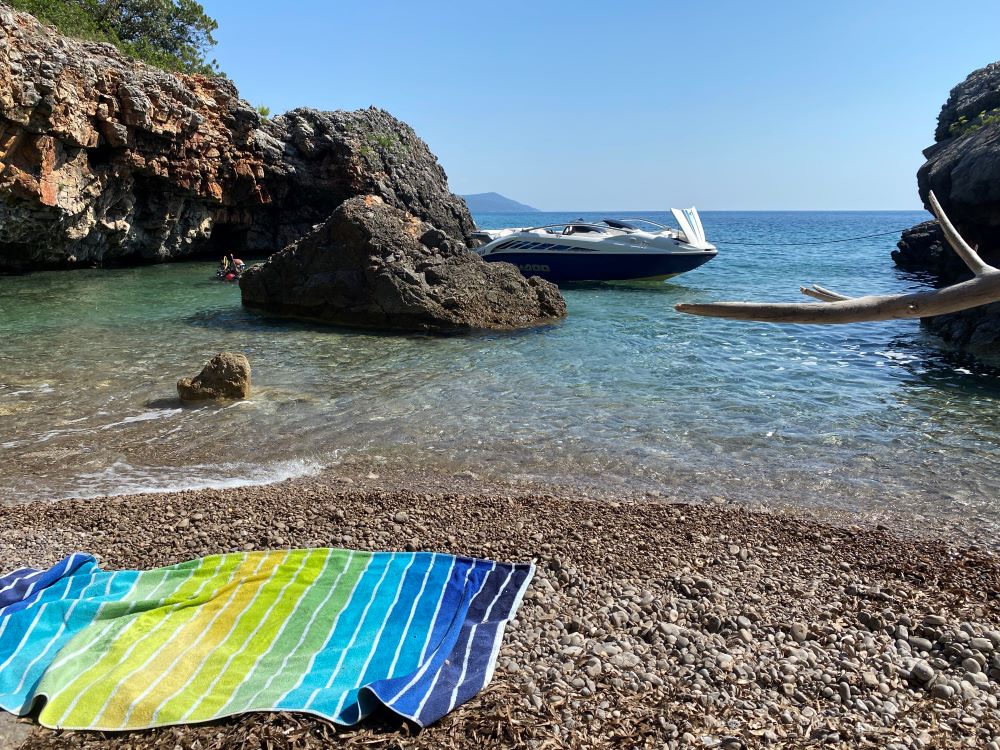 Lustica Peninsula beach, Montenegro Lustica Peninsula beach, Montenegro