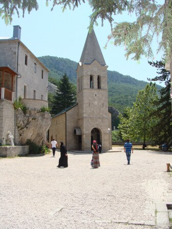 The lower monastery of Ostrog