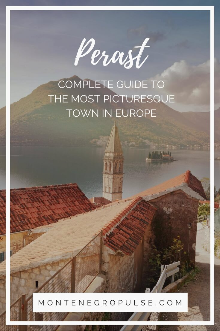 Perast in the Bay of Kotor in Montenegro is one of the most picturesque towns in Europe. The UNESCO Heritage town is full of stone palaces and churches. A must see in Montenegro!