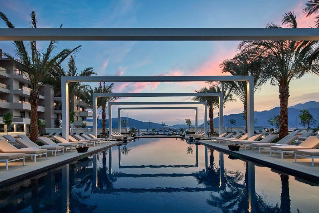 Regent Porto Montenegro pool Regent Porto Montenegro pool