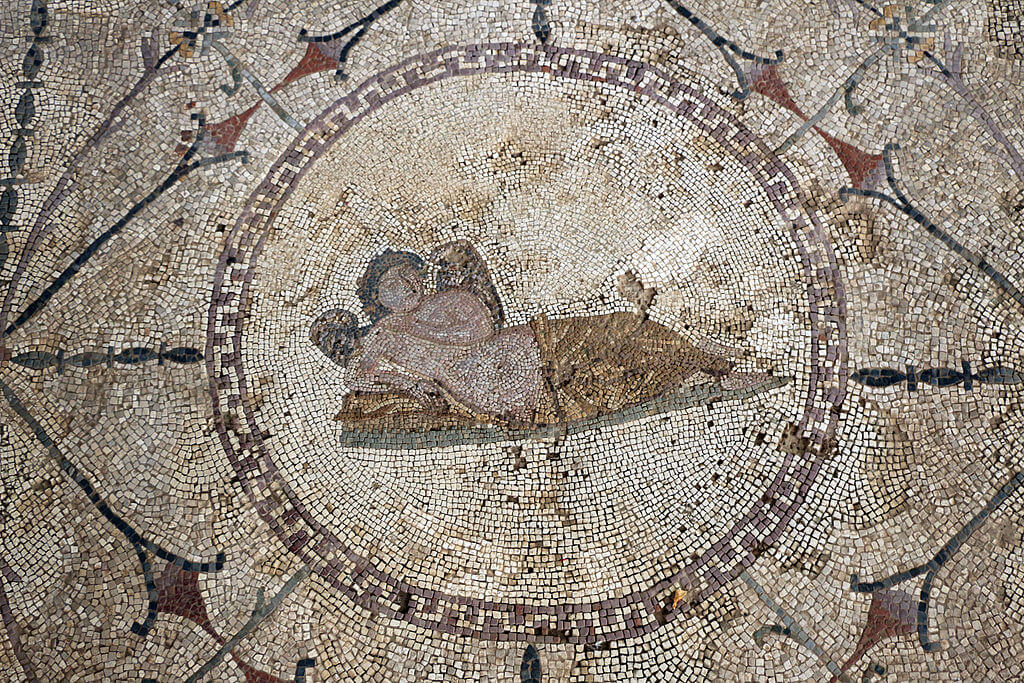 Ancient Roman mosaics in Kotor Bay, Montenegro Ancient Roman mosaics in Kotor Bay, Montenegro