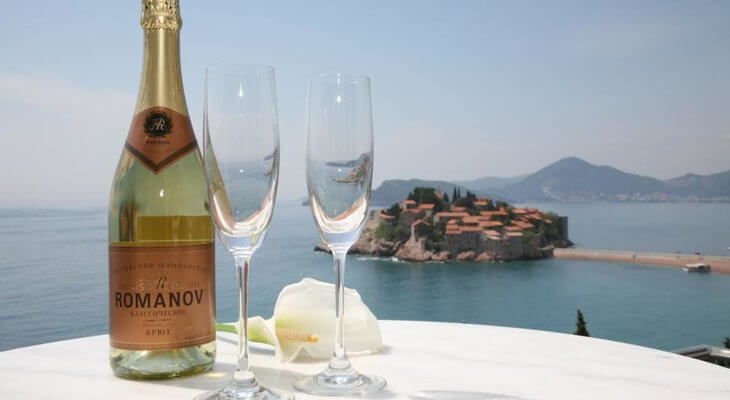 Hotel Romanov Sveti Stefan Hotel Romanov is a budget-friendly luxe option overlooking the hamlet and island of Sveti Stefan, Montenegro.