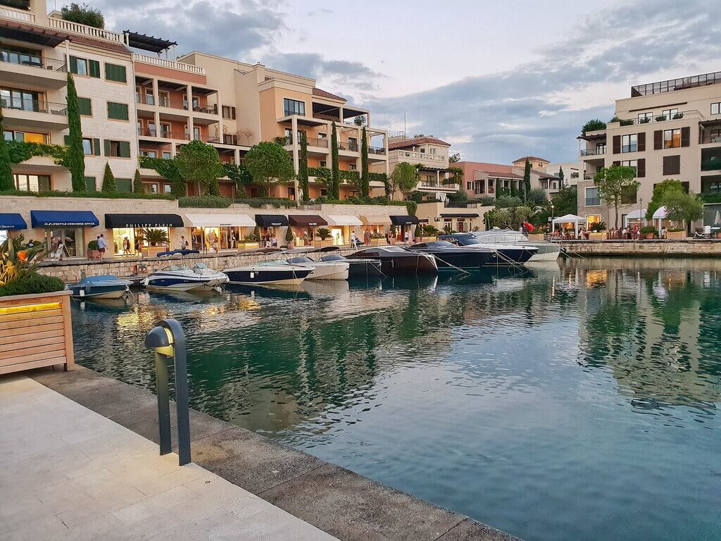 Porto Montenegro in the Bay of Kotor Porto Montenegro in the Bay of Kotor